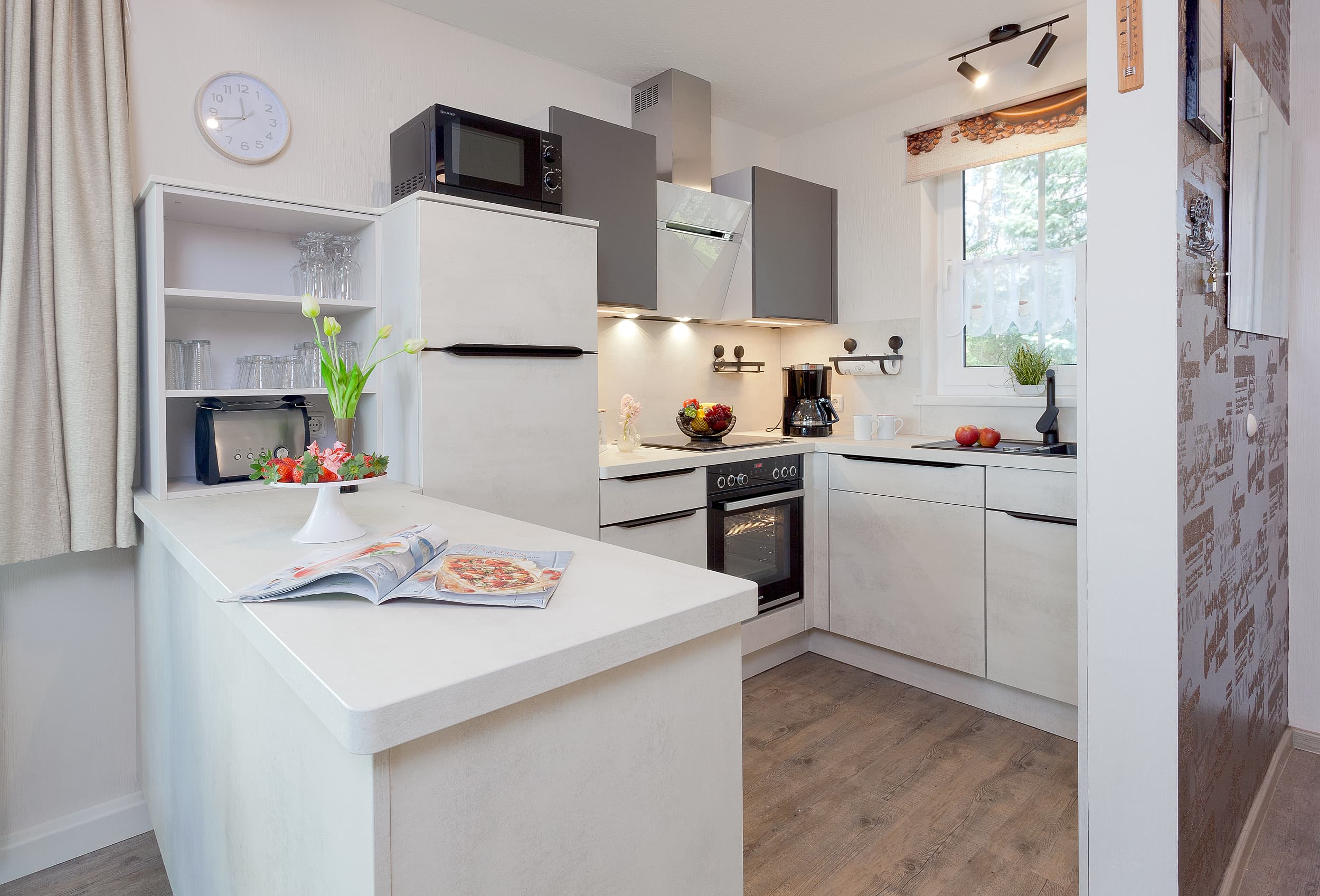 Küche in Ferienwohnung