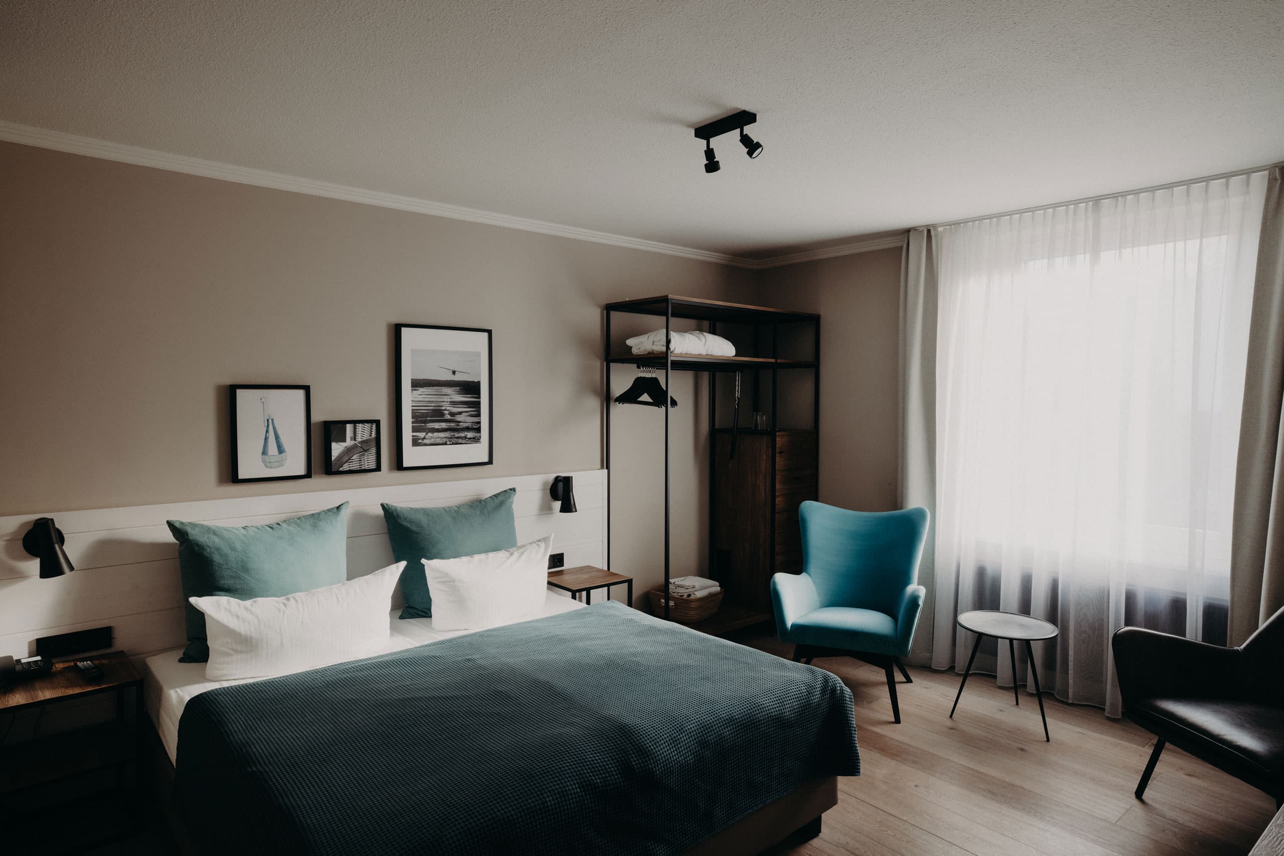 Schlafzimmer im Hotel Boje 06