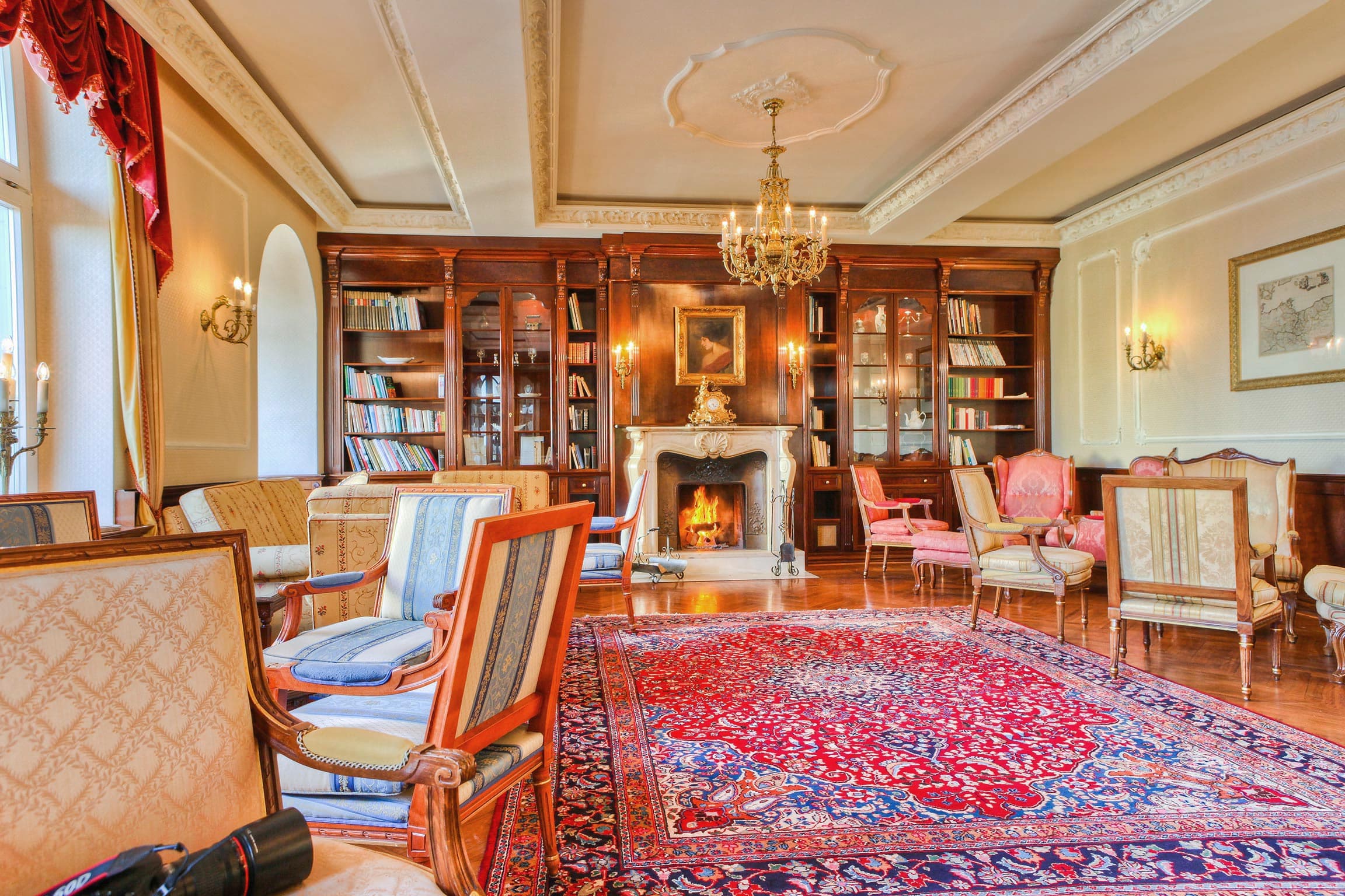 Kaminzimmer im Ahlbecker Hof