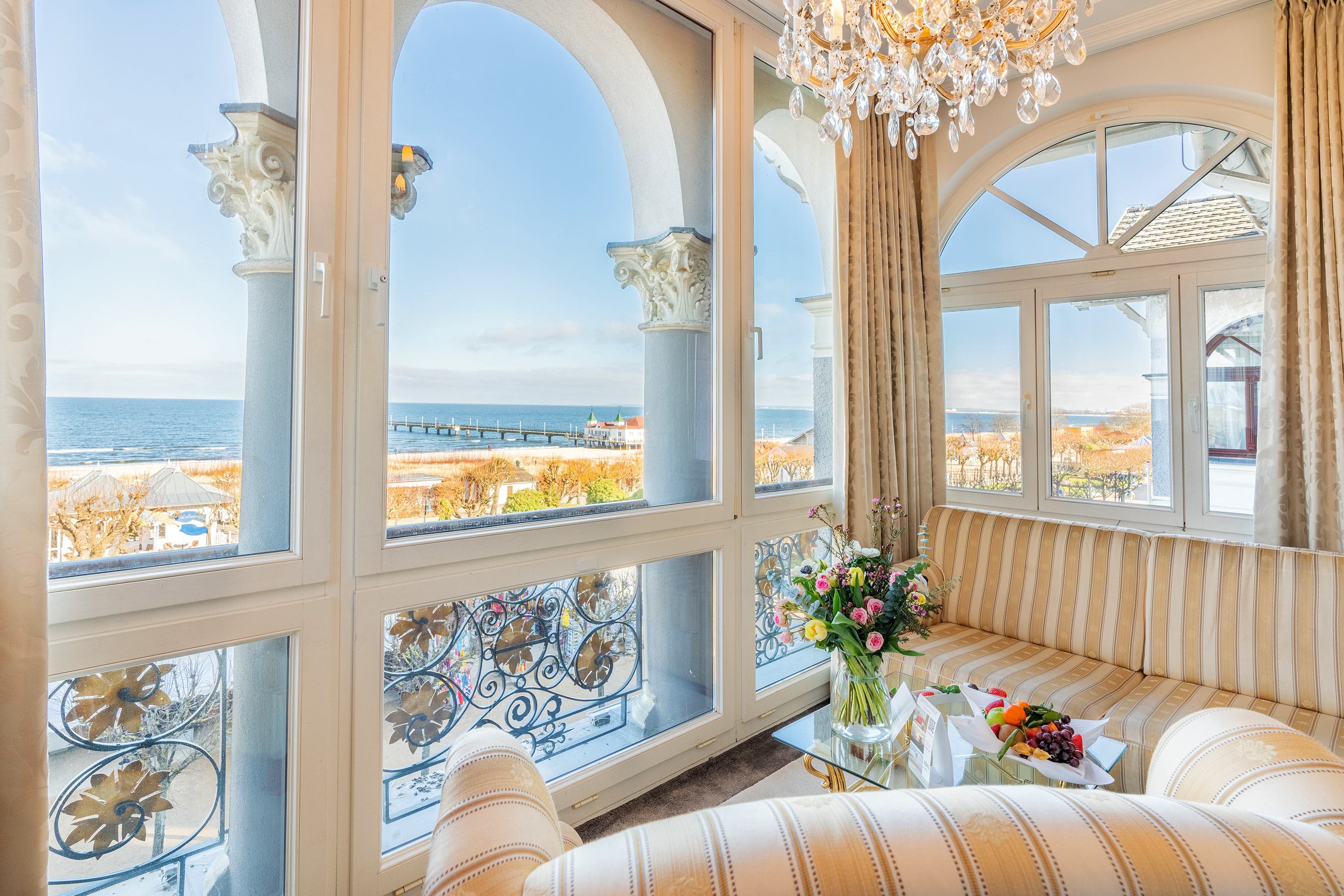 Zimmer mit Meerblick im Ahlbecker Hof