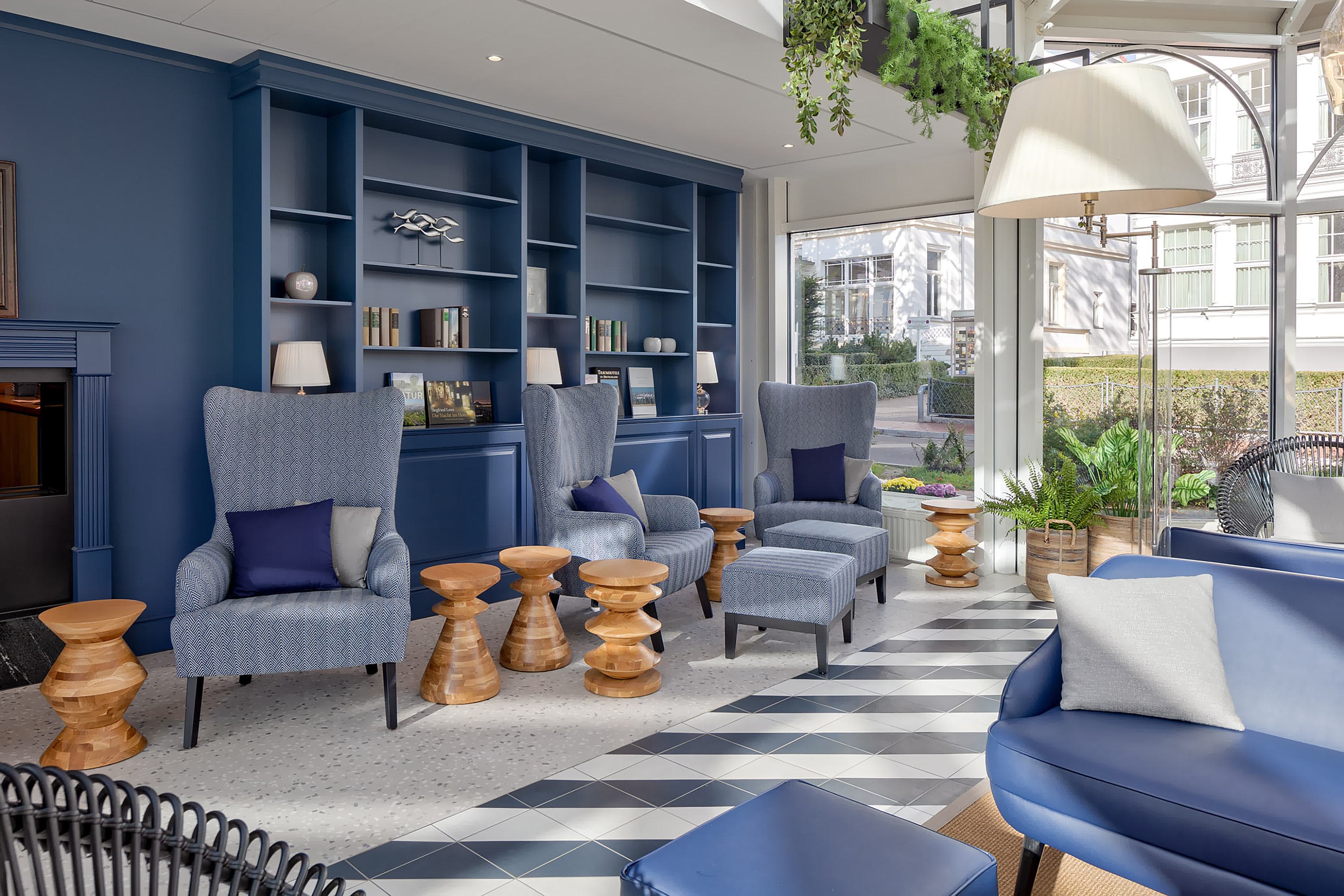Lounge im Wintergarten des Pommerschen Hofs