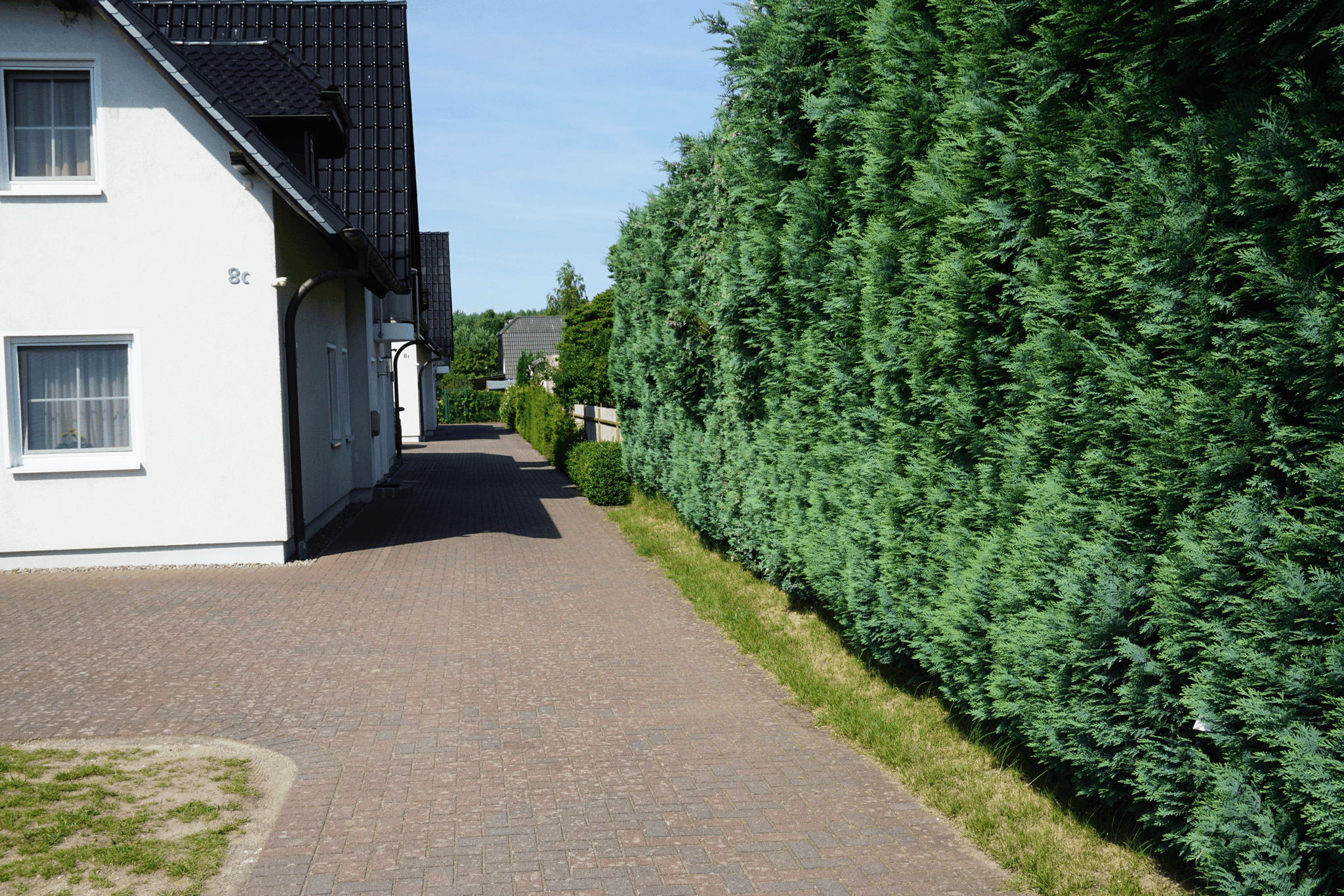 Einfahrt zum Ferienhaus