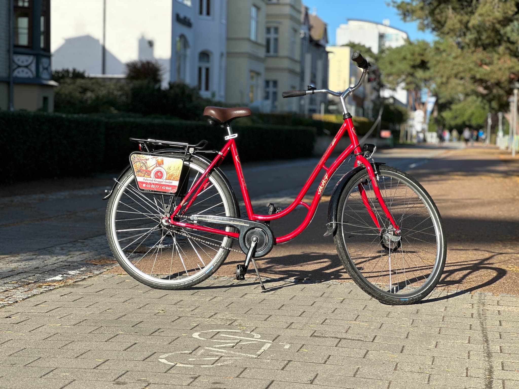 Rotes Fahrrad