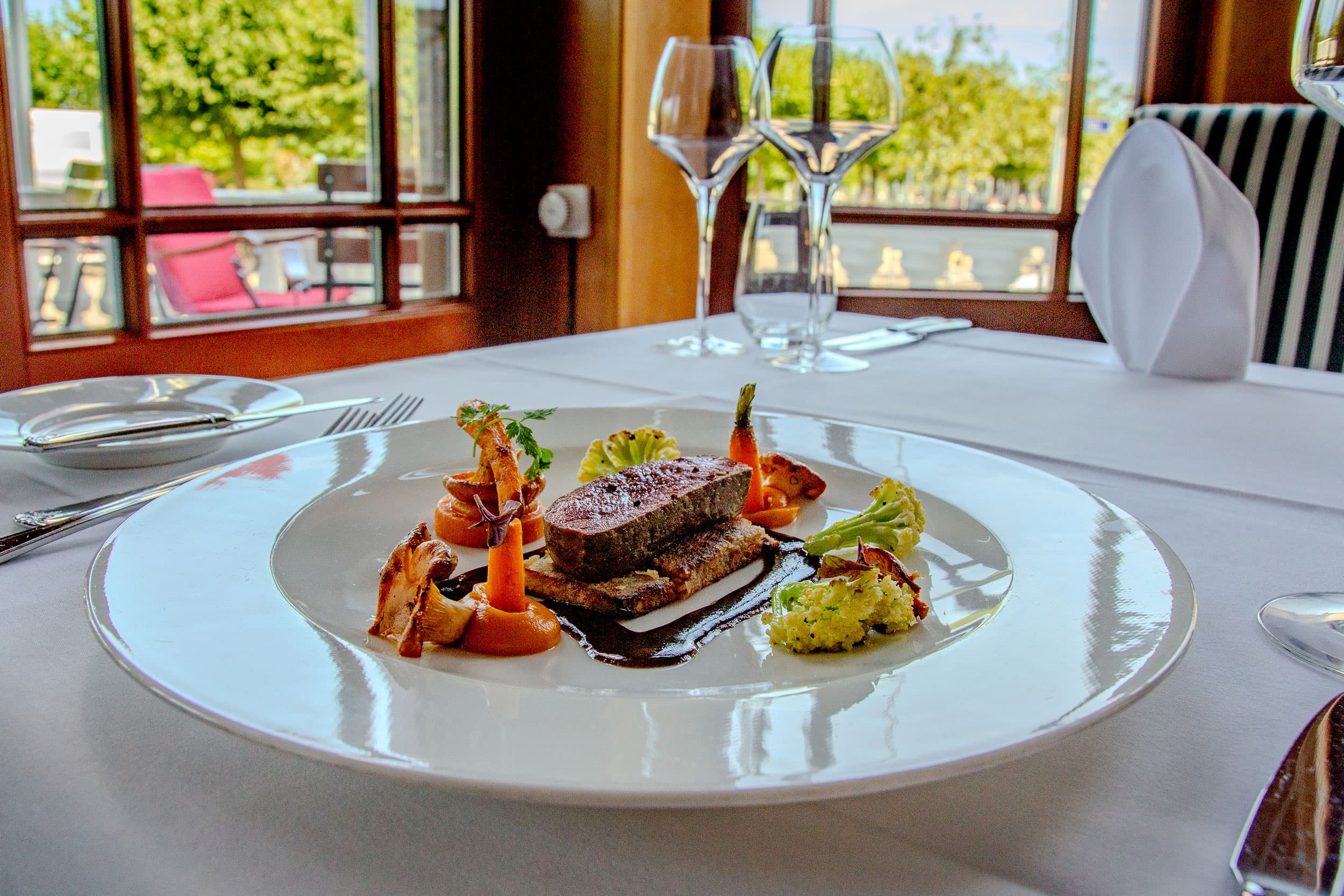 Wildgericht in einem Restaurant