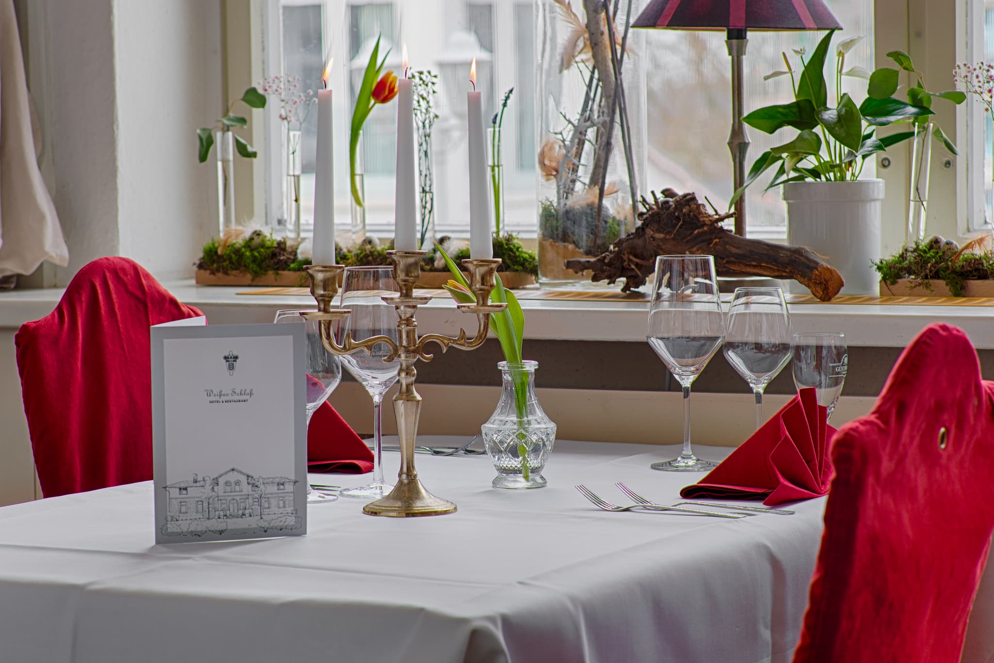 Gedeckter Tisch in einem Restaurant
