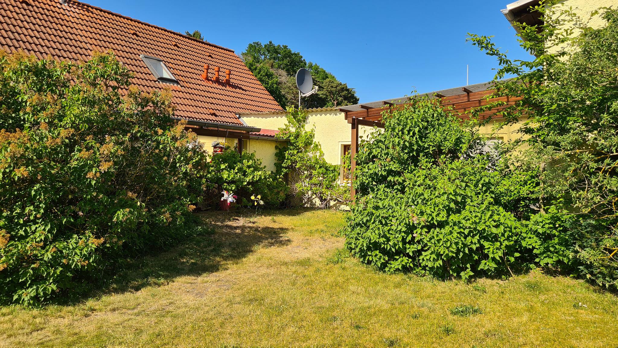 Ferienhaus Roggow Gartenansicht