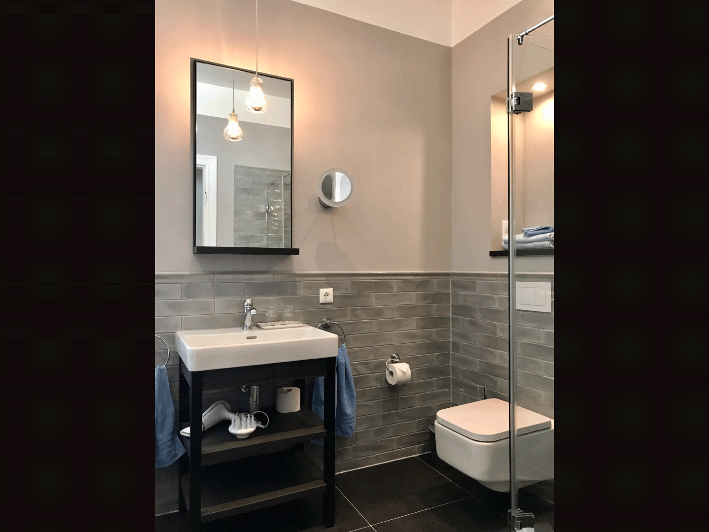Badezimmer der Villa Achterkerke