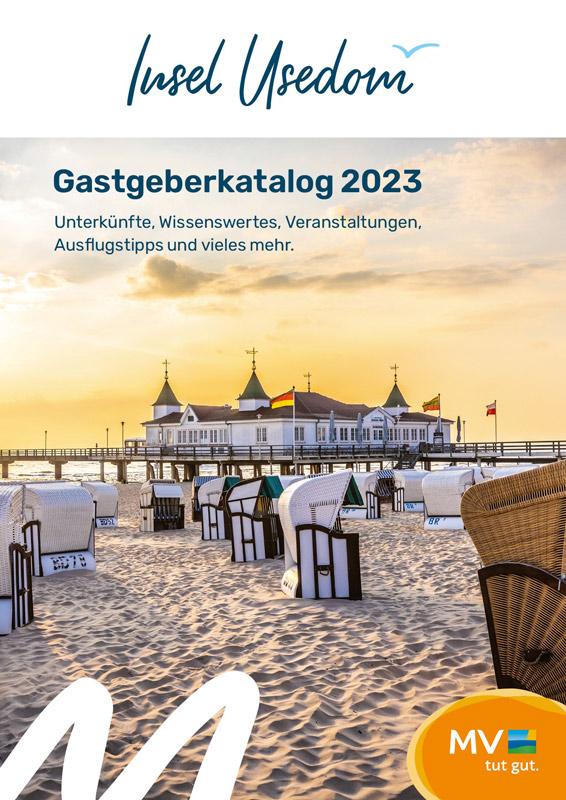 Cover "Gastgeberkatalog 2023 Insel Usedom"