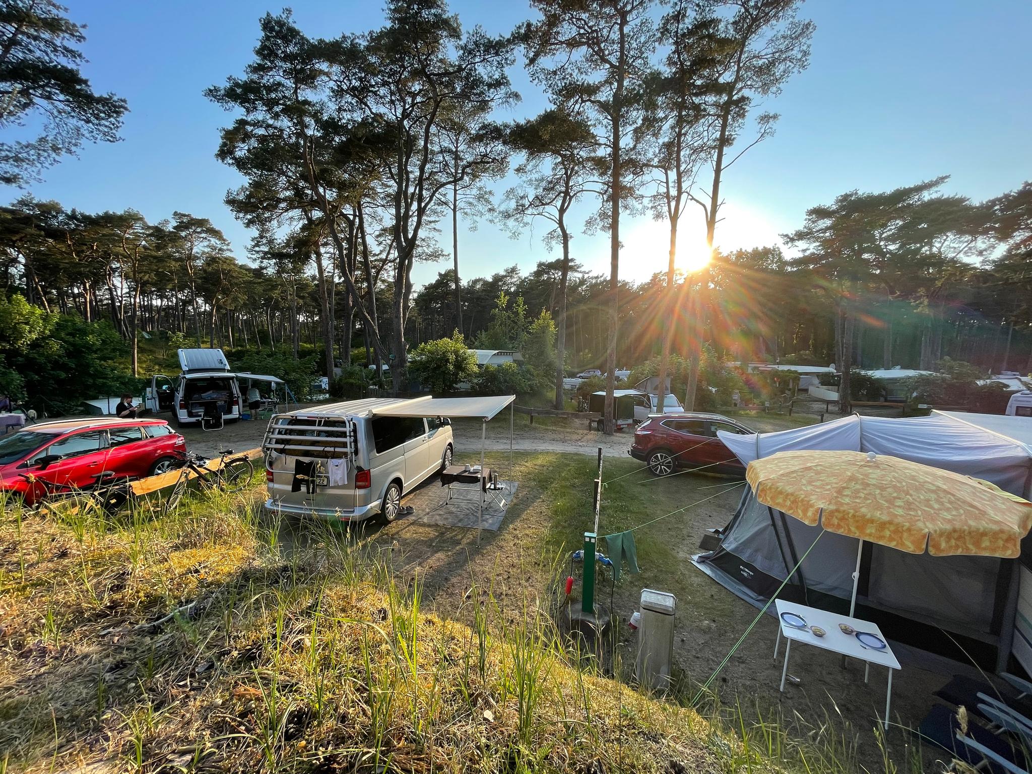 Das Bild zeigt den Campingplatz Ostseeblick im Ostseebad Trassenheide.
