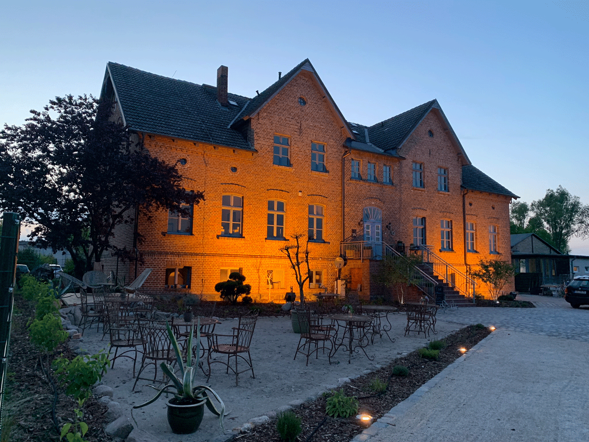 Beleuchtetes Gutshaus Mölschow