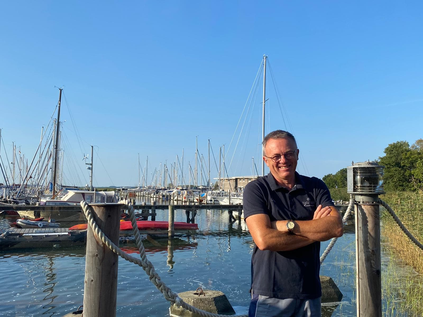 Frank Schmidt am Naturhafen Krummin