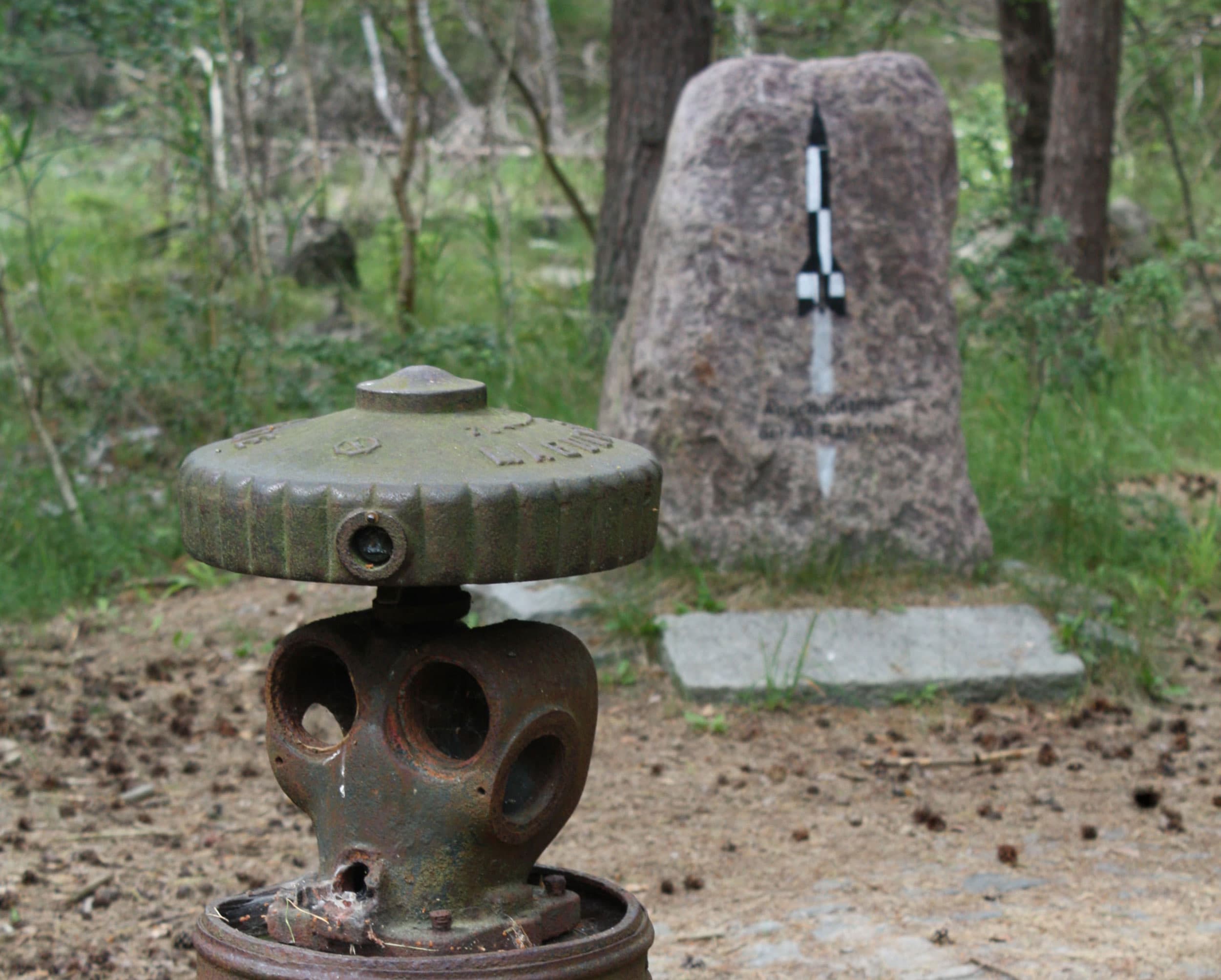 Stein-Mahnmal der Abschusstelle der A4-Raketen