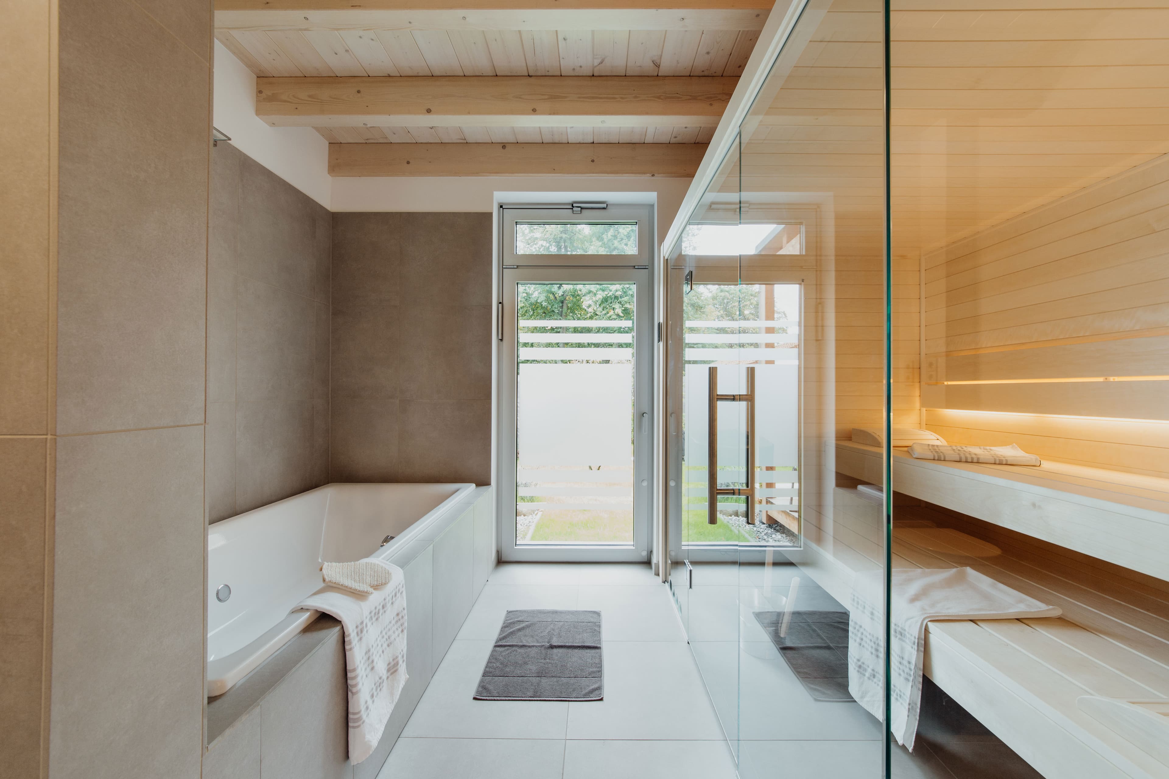 Saunabad im Ferienhaus