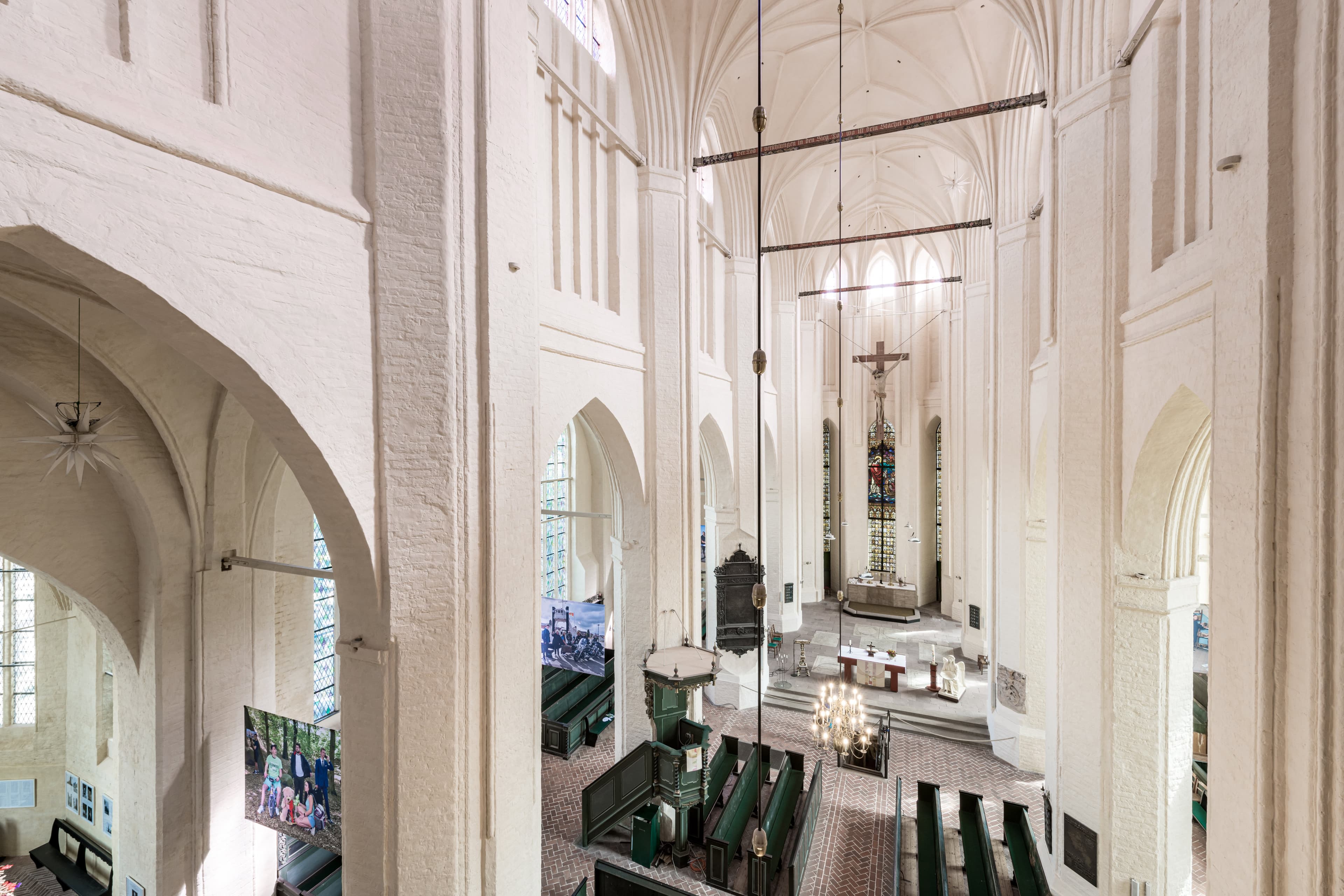 Blick von der Empore in die Petri-Kirche Wolgast