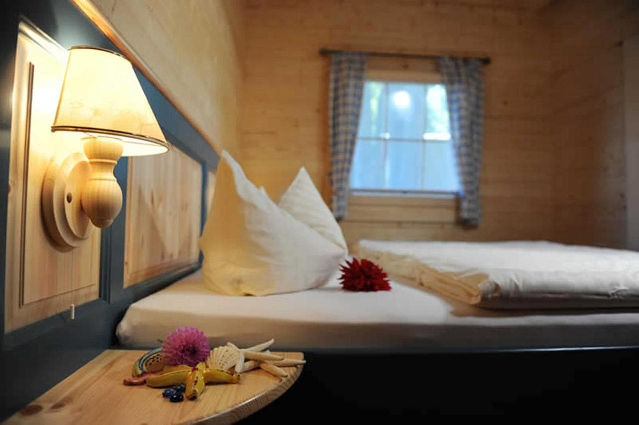 Bed in the bungalow