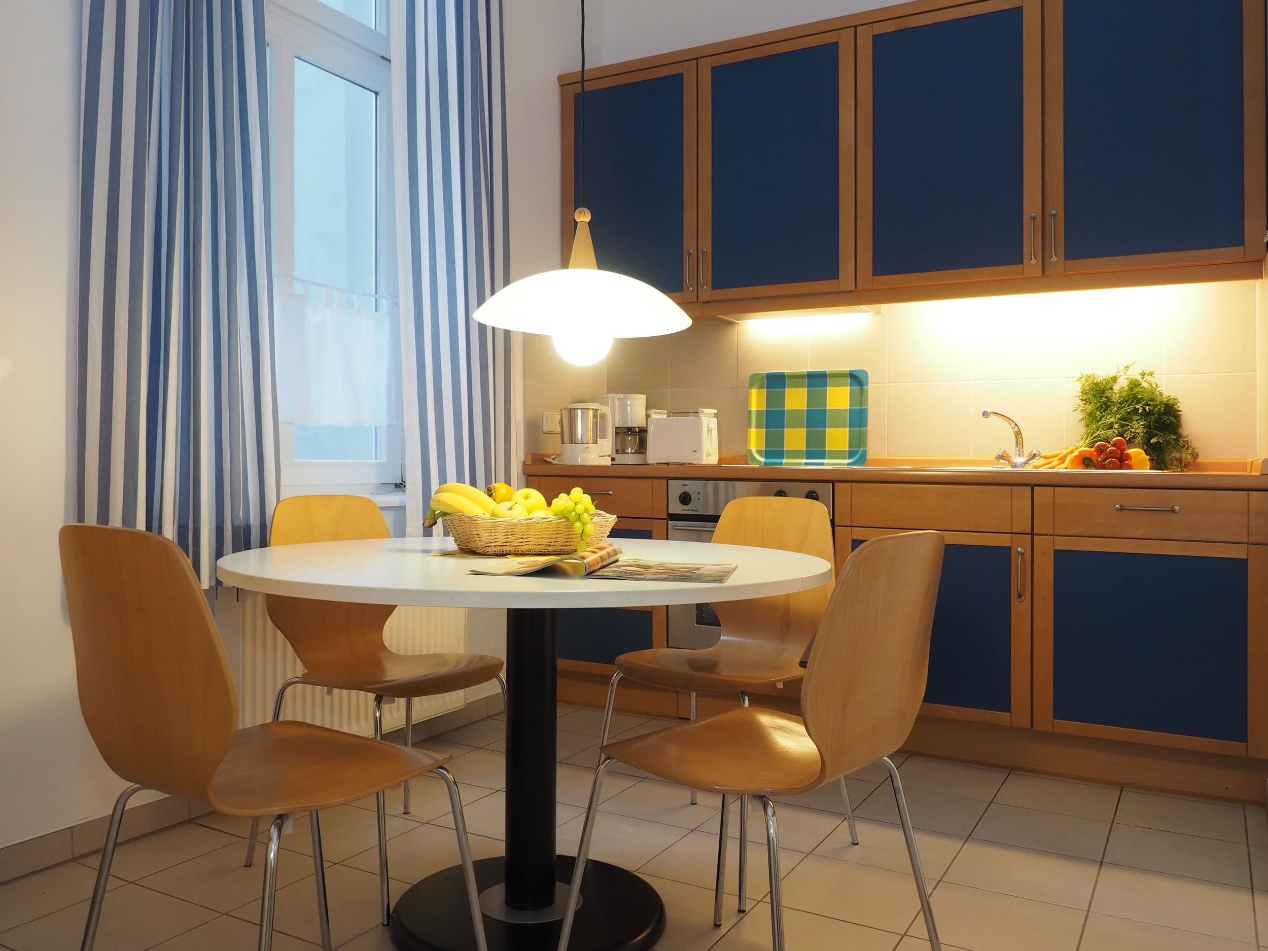 Küche in einer Ferienwohnung