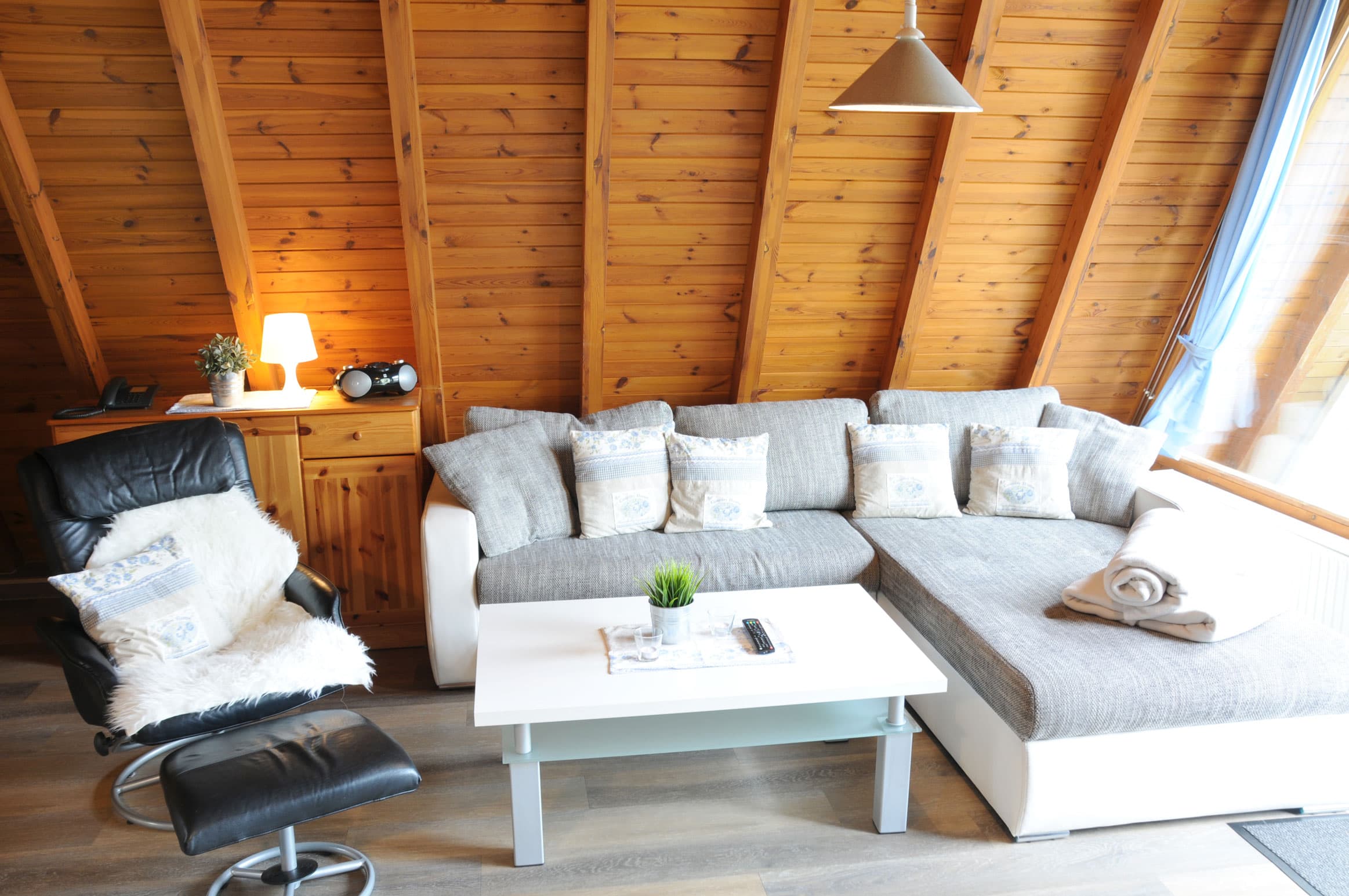 Wohnraum im Finnhütte