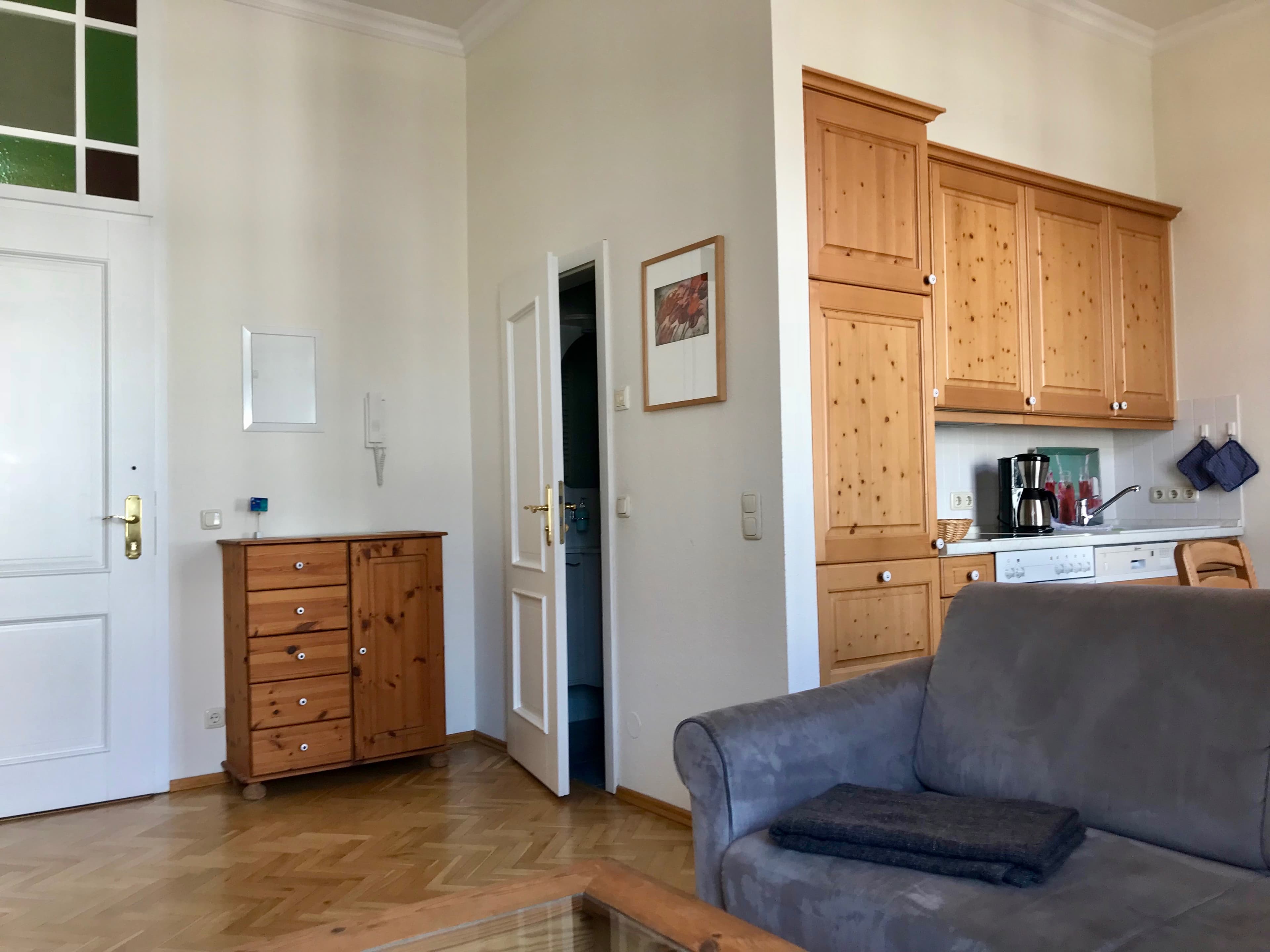 Offene Küche mit Wohnbereich