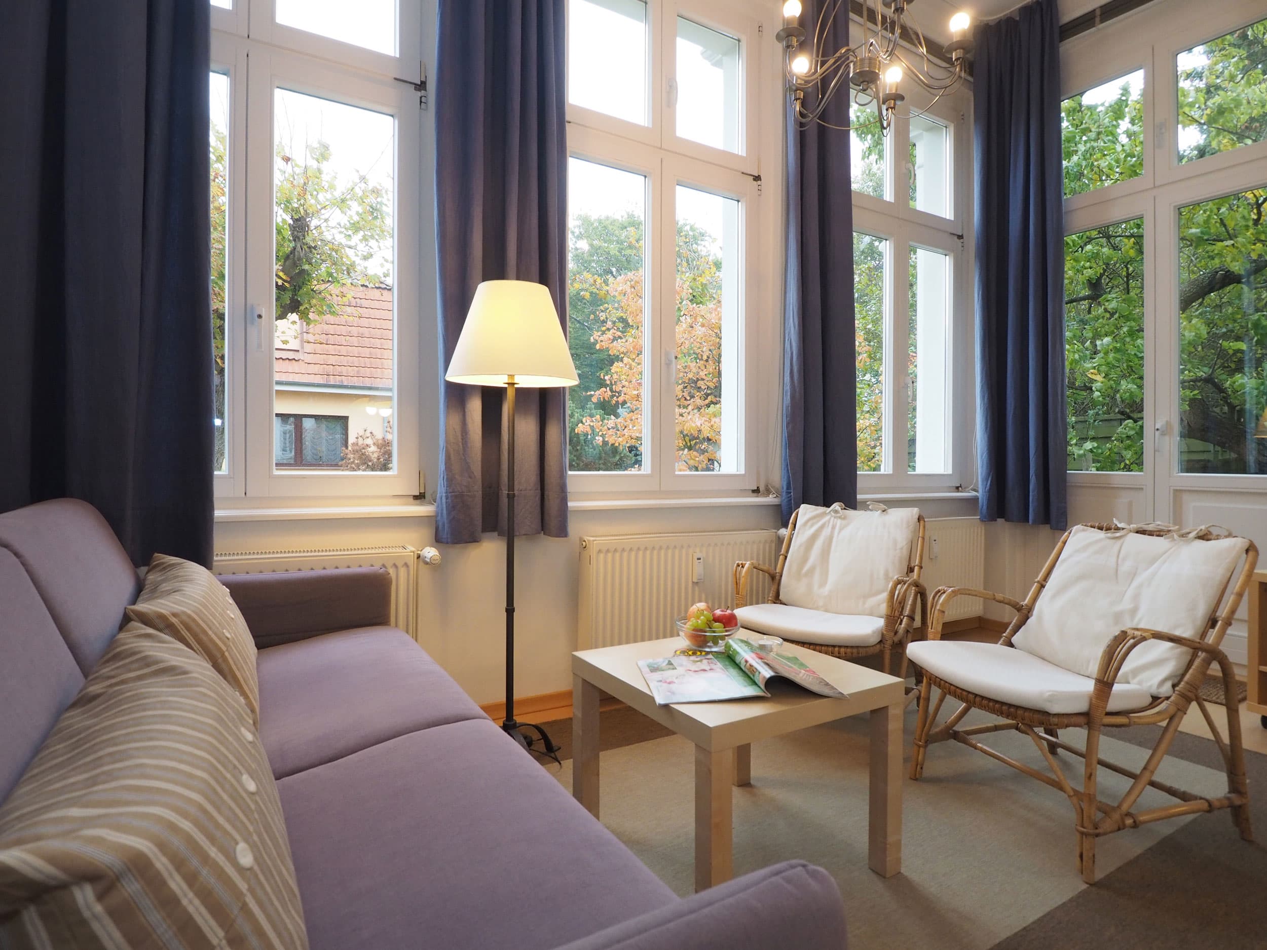 Wohnzimmer in einer Ferienwohnung