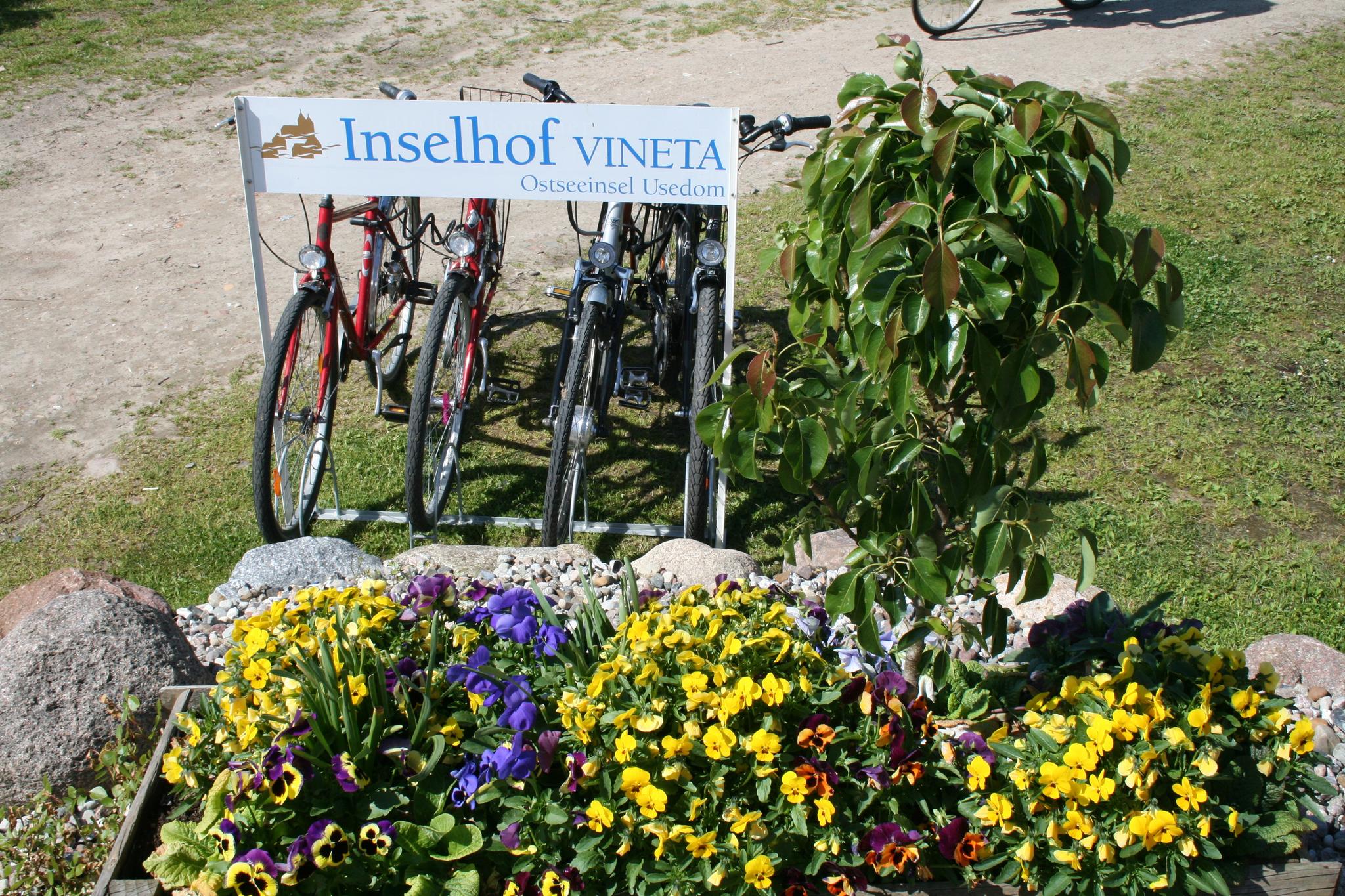 Fahrradständer am Inselhof VINETA