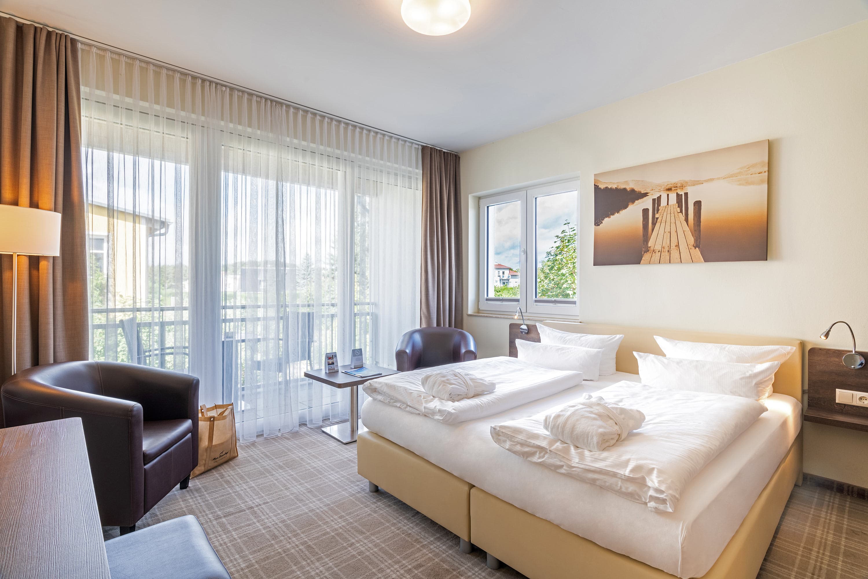 Nautic Hotel Zimmer mit Doppelbett