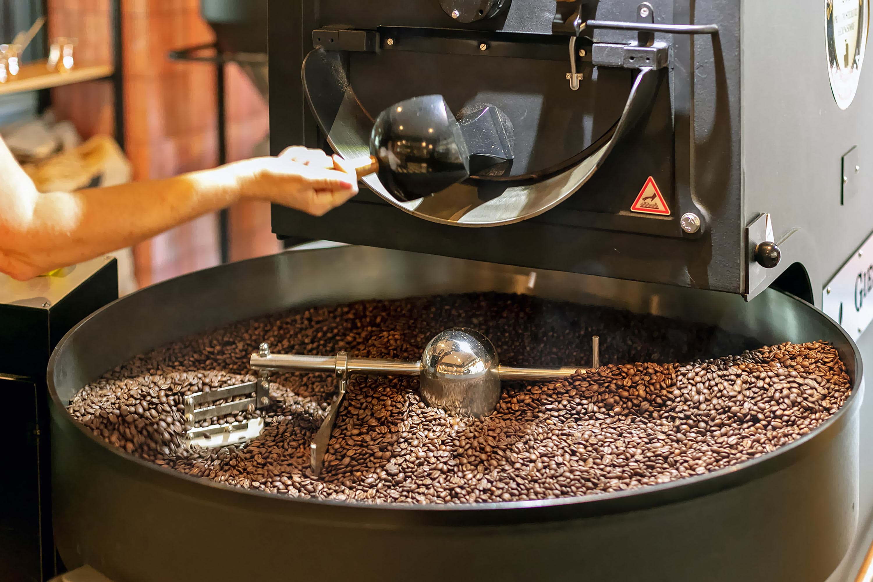 Kaffeemühle im Röstwerk