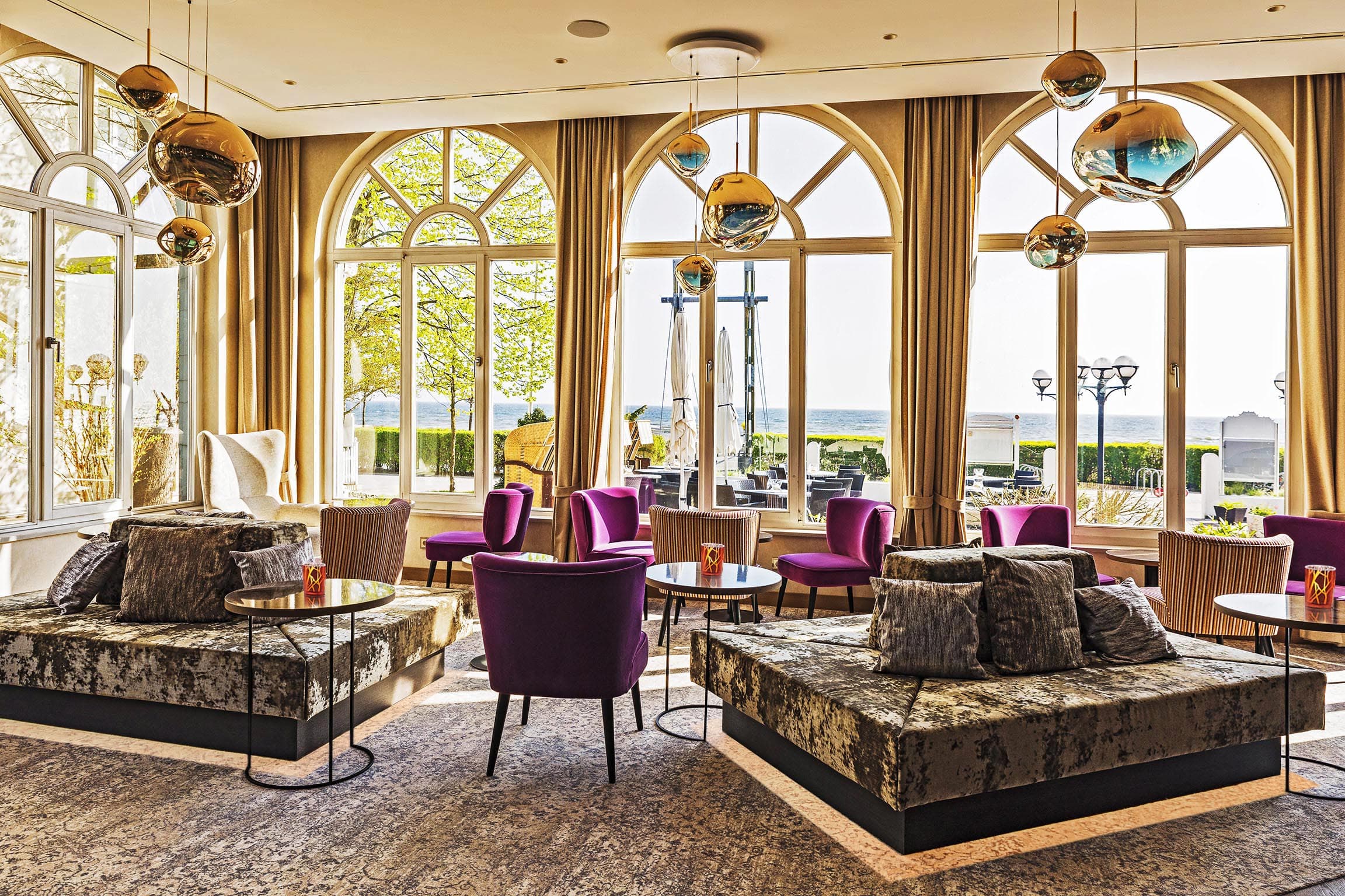 Strandhotel Atlantic Lobby mit Sitzgelegenheit