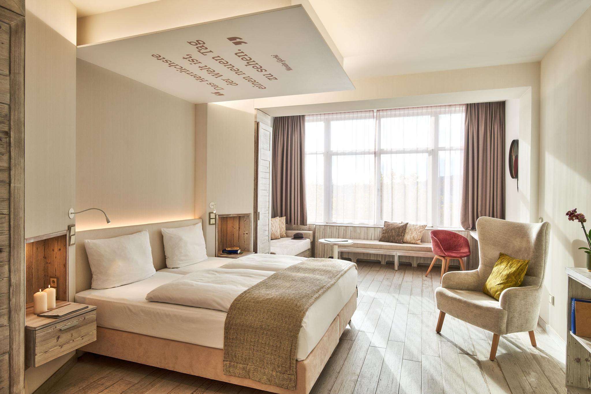 Strandhotel Atlantic Zimmer mit Doppelbett