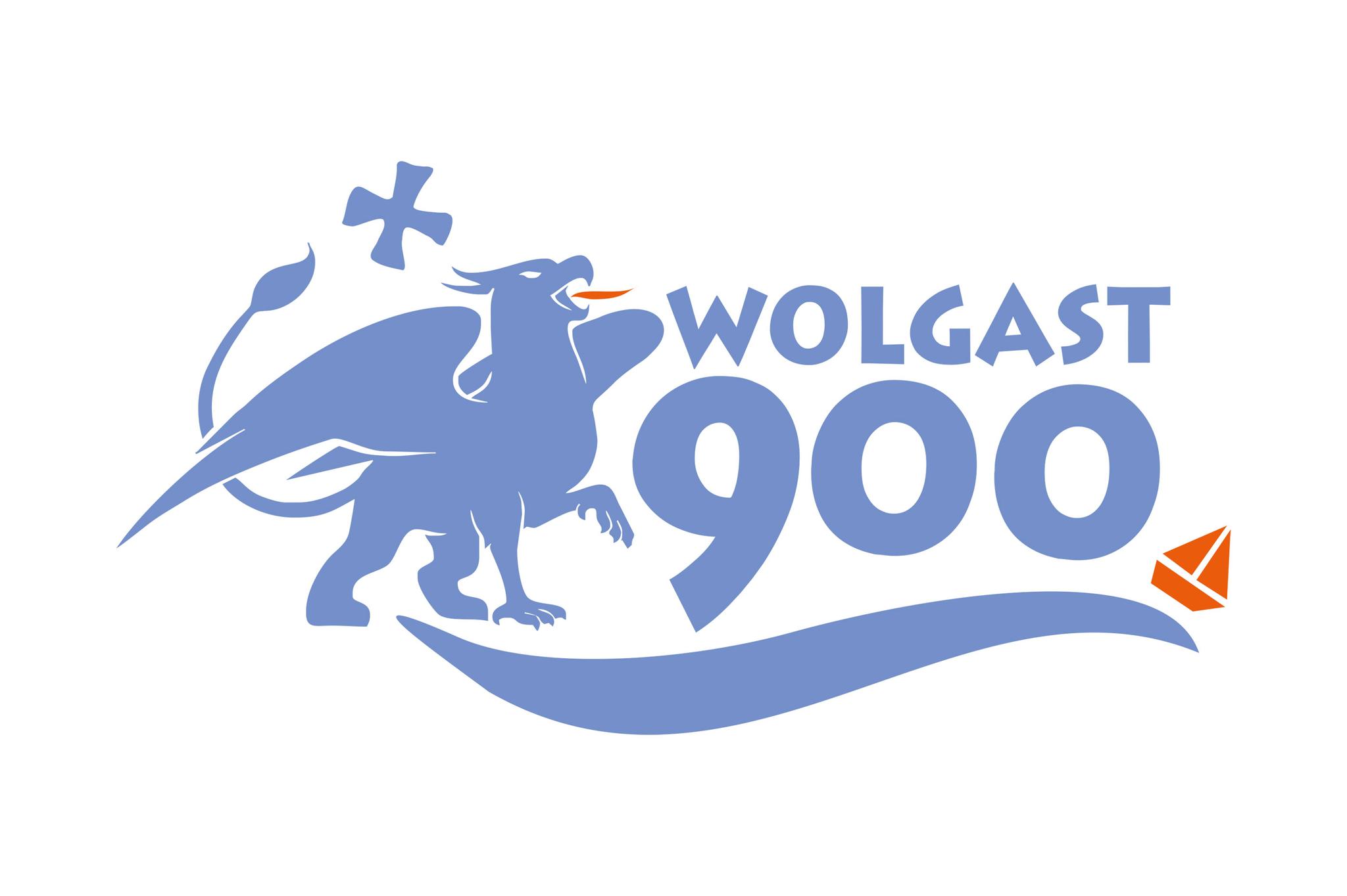 Logo-Schriftzug "Wolgast 900" 